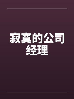 寂寞的公司经理by佚名
